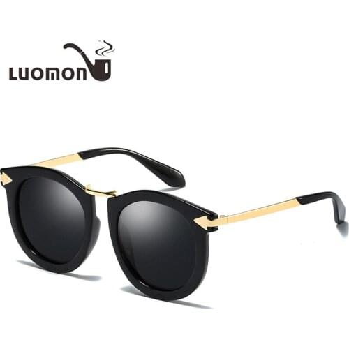 LUOMON New Polarized Sunglasses Driving Glassses Men Women Trend Fashion polarizer Eyewear Colorful Mirror UV400 Eyeglasses