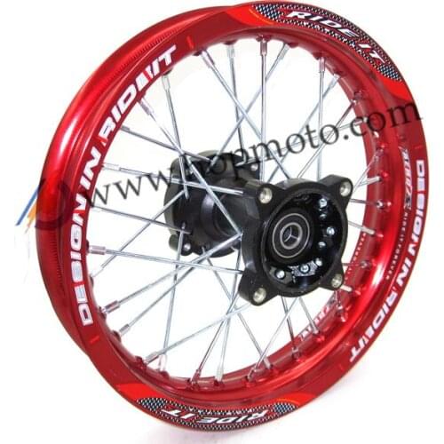 Pit bike Red Rims 1.85x12"inch for dirt bike pit bike KTM CRF Kayo BSE Apollo Rear Wheels spare parts