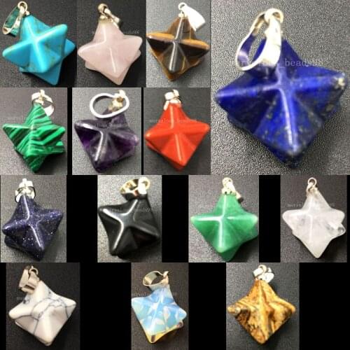 Opal Goldstone Blue Sand Carnelian Crystal Malachite Lapis Lazuli Tigers Eye Howlite Aventurine Octagonal Pendant Bead WB558BC