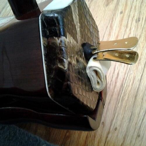 Portable Metal Mute Silencer Quiet Practice Mute For Chinese Violin Erhu Golden Color