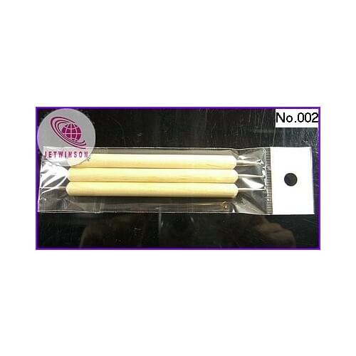3 PCS / LOT Wooden Handle Nail Art Dotting Tool Ball Marble Pen 2 Way Heads 5.1 inches with different top heads