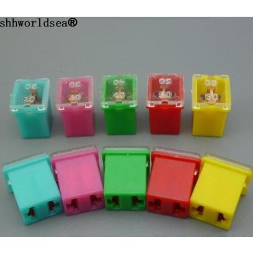 Shhworldsea 10pcs Assorted MAXI Fuse 20A30A40A50 60A Auto fuse Blade fuse for Automotive