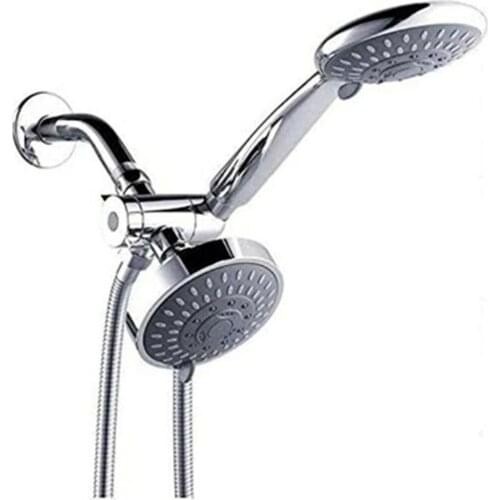 Concealed Bracket Arm Tee Shunt With Socket Top Double Spray Shower Set Manual High Pressure Tool-free Connection