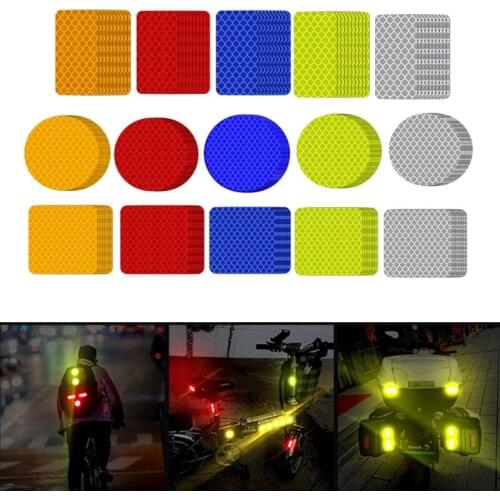 10 Pcs Reflective Safety Stickers Waterproof Conspicuity Caution Warning Stickers for Vehicle Trailer Boat Cars