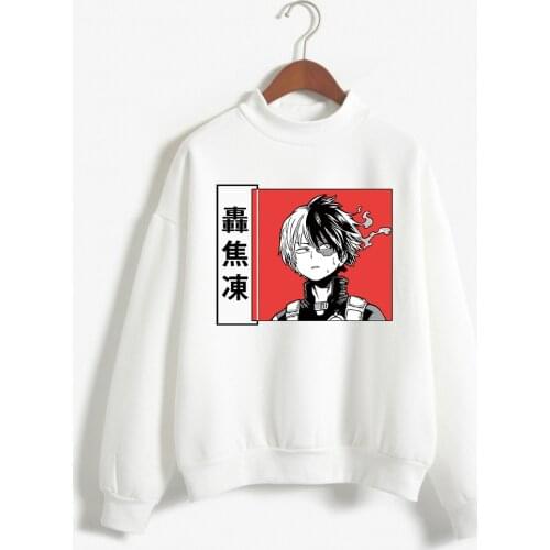 Harajuku Sweatshirt My Hero Academia Todoroki Shoto Graphic Cosplay Hoodies Anime Women/Men Top
