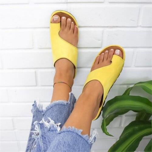 Women PU Leather Shoes Comfy Platform Flat Sole Ladies Casual Soft Big Toe Foot cool summer fashion femele shoes 2021