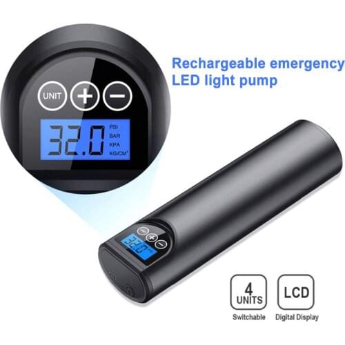 Mini Air Bike Bicycle Pump Electric Inflator Rechargeable Air Pump Auto Car Inflatable 12v Multi-Function Compressor Tire Pump