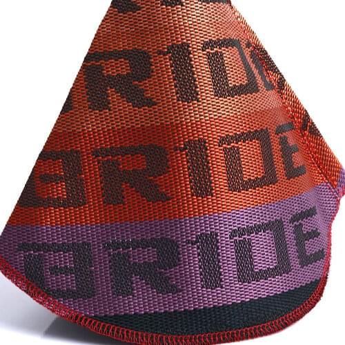 JDM Bride High Quality Hyper Fabric Shift Boot Racing Shift Knob Cover for Universal Car With Red Stitching