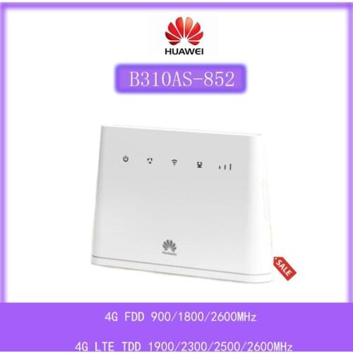 4G Router Unlocked Huawei b310as-852 4G Lte Router B310 Lan Car Hotspot 150Mbps 4G LTE CPE WIFI ROUTER Modem with 2pcs antennas