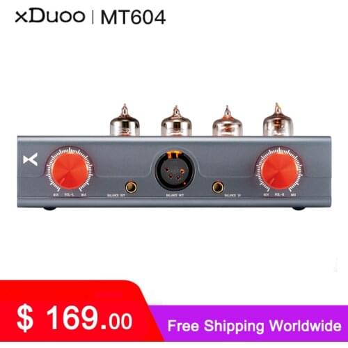XDUOO MT-604 6J1*4 Balanced Tube Pre-amp XLR/4.4MM Balanced Input/Output Class-A Hybrid Amplifier