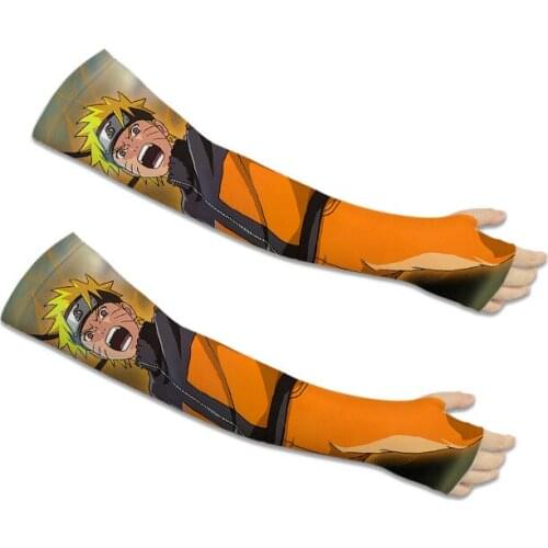 Japan Anime Ninja Glvoe Cartoon Summer Ice Silk Cosplay Oversleeve Sun Resistant Cuff Arm Guard