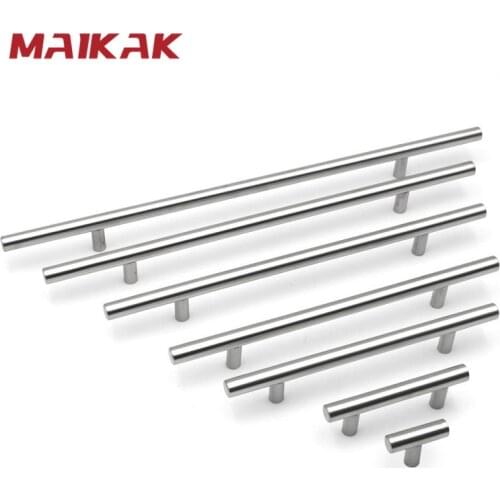 50mm-450mm Stainless Steel Kitchen Door Cabinet T Bar Handle Pull Knob Cabinet Knobs Furniture Handle Cupboard Drawer Handle