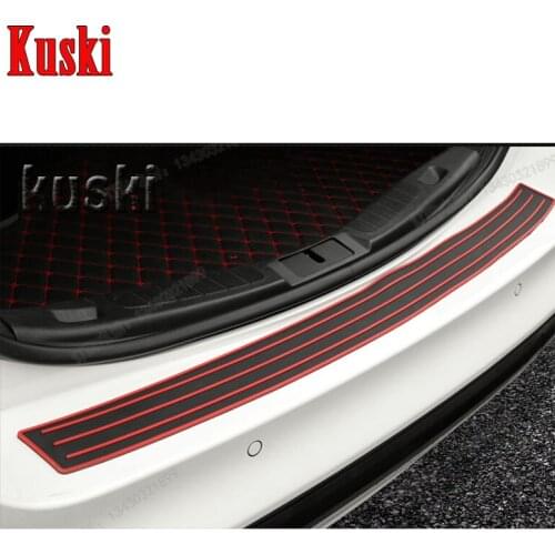 Car Rear Bumper Plate Rear Door Sill Protect Trim Covers Car Accessories For Nissan Qashqai X-TRAIL Juke TIIDA Note Almera March