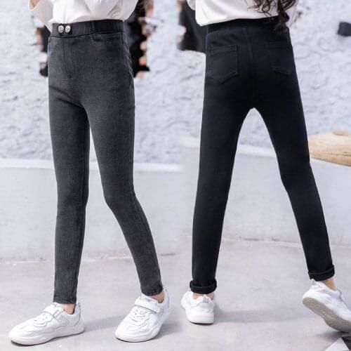 2019 Kids Girl 3 Colors Spring & Autumn Style Fashion Legging Pants Warm Trousers For Baby Girls 3 4 6 8 10 12 Year Girl Pant