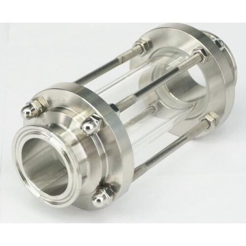 1" 25mmTri Clamp Clover Sanitay Flow Sight Glass Diopter Fit 25mm Pipe OD SUS 304 Stainless Steel Fitting Homebrew Diary Product