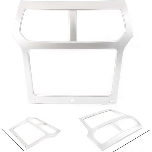 For Ford Explorer 2011 2012 2013 2014 Car Interior Console Navigation Frame Cover Trim Moulding ABS Plastic
