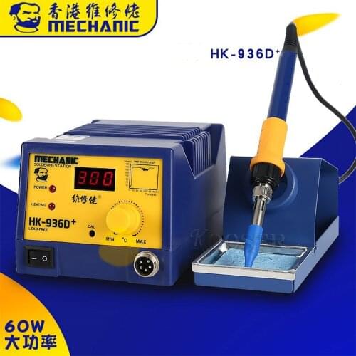 MECHANIC HK-936D+ 60W Soldering Iron Desoldering Soldering Station Constant Temperature Digital Display Electric Welding Machine