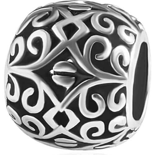 HPXmas Wholesale 5pcs/lot Crystal Cz Brass Micro Pave Fashion Metal Space Beads For Jewelry Round Pattern Charm Fit Bracelet