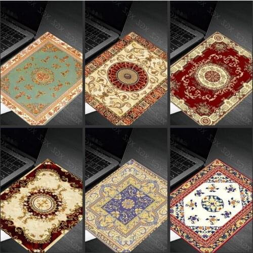 Yzuoan Hot Sales Style Persian Carpet Mouse Pad Small Mat Laptop Player Game Rubber Gaming Accessories Desk Mousemat Tablette