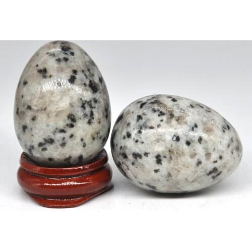 30x40mm Lotus Jasper Egg Shaped Stone Healing Natural Crystal Kegel Massage Accessory Minerale Gemstone Home Decoration