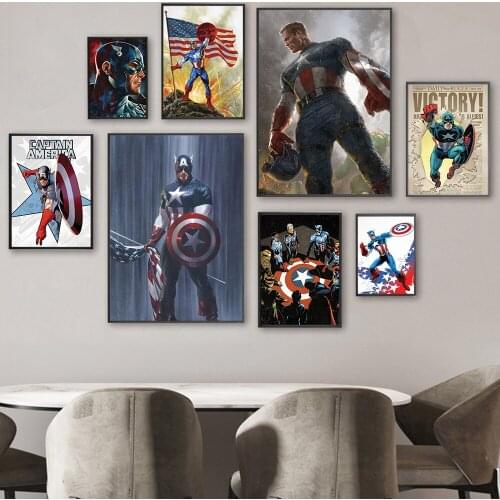 Canvas Painting Marvel Comics Avengers Super Popular Character Superhero Posters and Prints Wall Pictures for KidS Home Decor