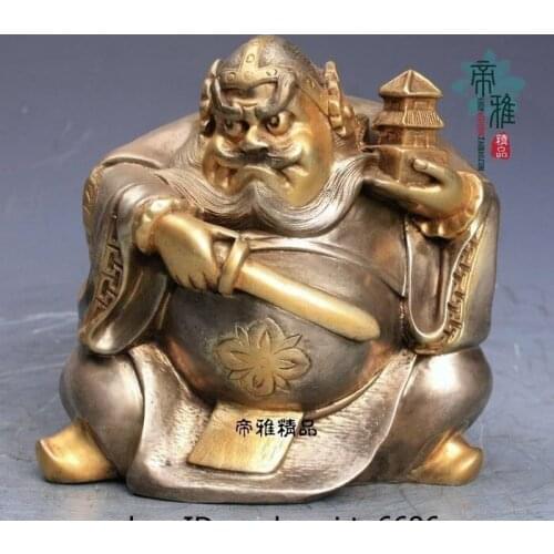China Bronze Copper 24K Gold Gild Japan Seven Lucky Gods Wisdom God Bodhisattva