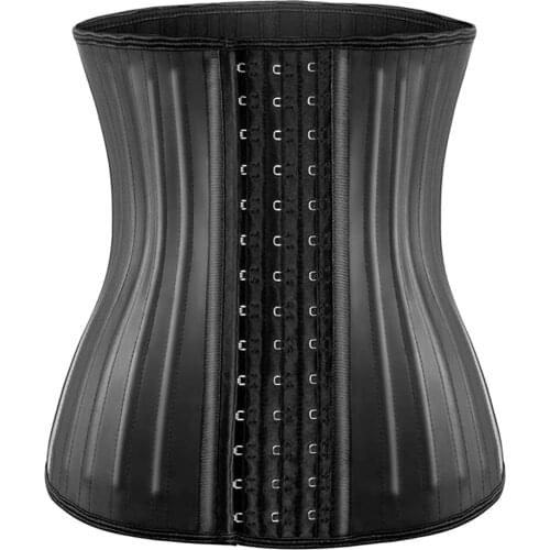Womens Sports Latex Waist Trainer Corsets Cincher Weight Loss Hourglass Shaper Girdle Trimmer with 25 Steel Bones
