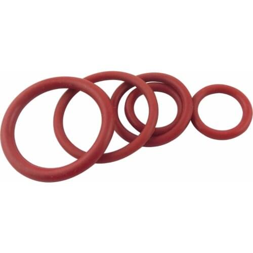 Red Silicon Rubber O-rings 1mm Thickness 4/5/6/7/8/9/10/11/12/13/14mm Outside Dia. O Rings Seals Gasket Washer 500pcs