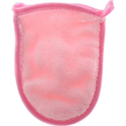 Reusable Microfiber Facial Cloth Face Towel Makeup Remover Cleansing Glove Tool