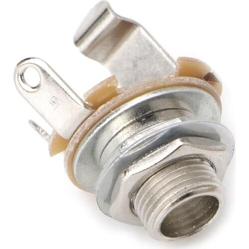 New Selling1/4" Mono Female Input Jack Plug Socket For Electric Guitar Bass Guitar Input Jack