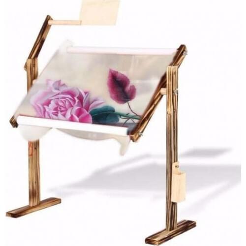 New Embroidery Frame Practical Universal Clip Wooden Cross Stitch Stand Holder Support Rack Diy Craft Handheld Sewing Tools