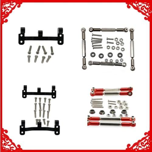 UPgrade part Front And Rear Link Plat & link Rod Set For WPL Henglong B1 B14 B16 C14 C24 B24 B26 JJRC Q61 Q60 4x4 Military Truck