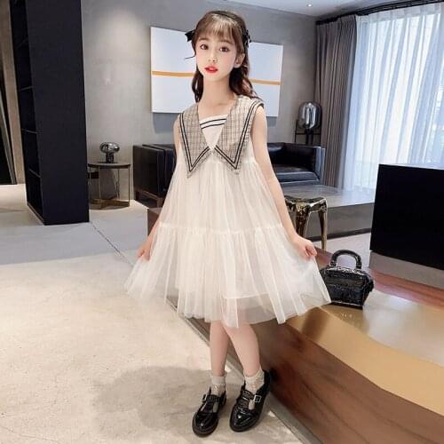 Girls Dress 2021 New Summer Kids Party Dress for Girls Tutu Mesh Princess Teenage Dress Childrens Summer Clothes Girls Dresses