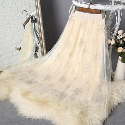 BONJEAN Sexy Womens Lace Female Long Skirt Brand Luxury Designer High Waist Slim Summer Skirt
