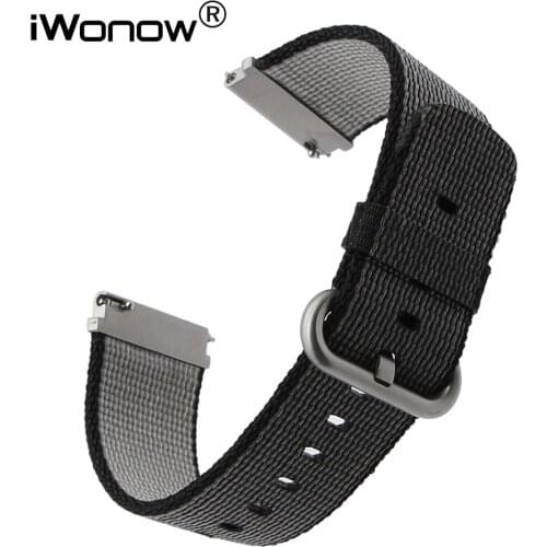 22mm Quick Release Nylon Watchband for Samsung Gear S3 Classic Frontier Gear 2 Neo Live Stainless Steel Buckle Watch Band Strap