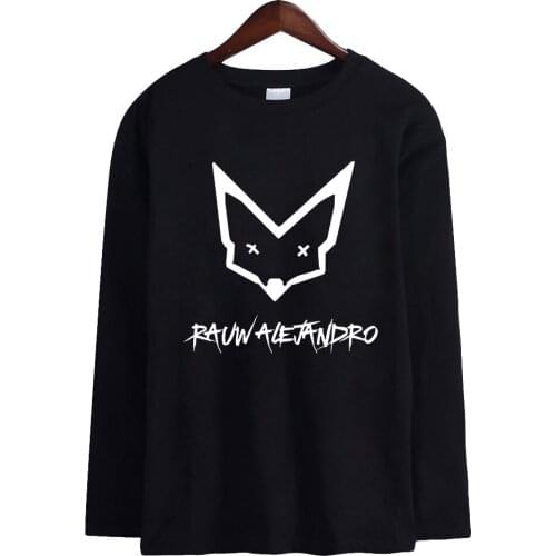 Rapper Rauw Alejandro Men Long Sleeve T-shirts Casual Trendy Style Tshirts Streetwear Tee Shirts