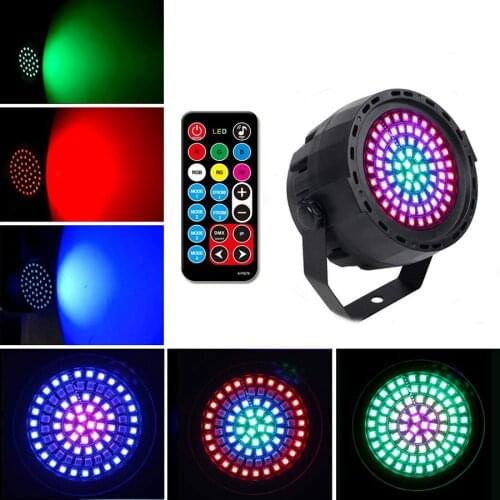 RGBW Colorful 78 Leds Stage Lights DMX Control Part DJ Disco Lights Sound Activated Strobe Stage Lights for Wedding Party DJ Bar