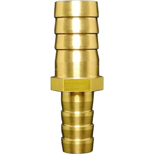 4 6 8 10 12 14 16 19 25mm Hose Barb Hosetail Straight Reducing Reducer Euqal Adapters Transfer Brass Pipe Fitting Water Gas Oil