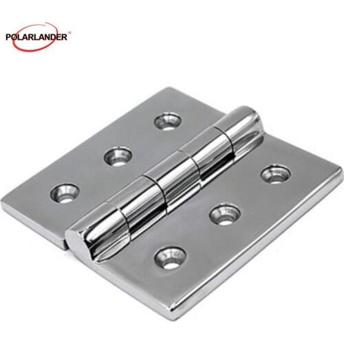 Grade Cast Folding Boat Door Butt Hinge Hardware Boat hinge Round Turn Button Hatch Strap Flush Door Strap 10x10x0.5cm 1pc
