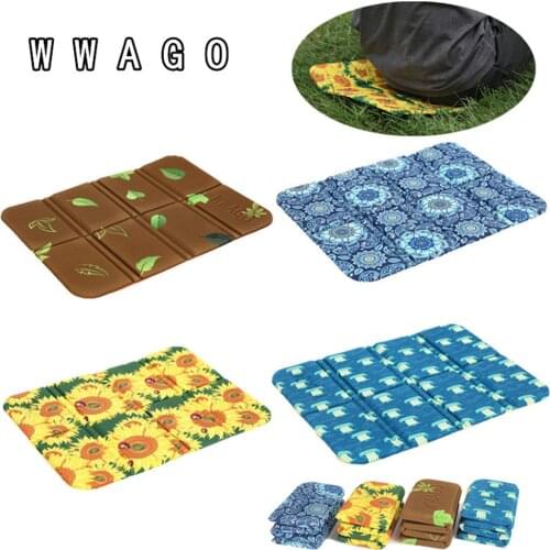 Foldable Beach Camping Mat Foldable Portable Small Picnic Mats Waterproof Moisture-proof Pad Outdoor XPE Folding Cushion