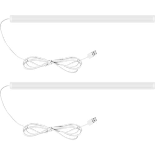 USB Reading Light Bar Press Switch Dimmable Light Belt for Cloakroom/Cabinet/Book Shelf/Reading