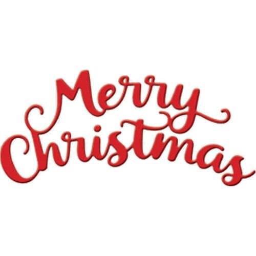 Merry Christmas Letters Metal Cutting Dies Stencil for DIY Scrapbook Album Embossing Paper Cards Decoration Crafts Template