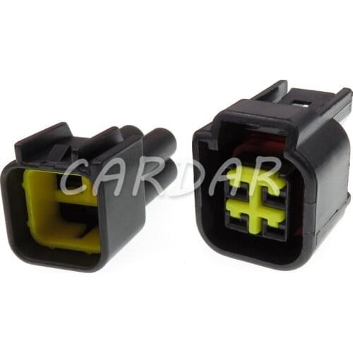 1 Set 4 Pin FWY-C-4F-B Auto Connector Waterproof Electrical Wiring Socket Connector 12444-5504-2 Ignition Coil Plug For Ford