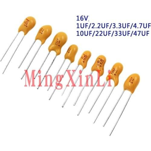 10PCS direct tantalum capacitor16V 25V 35V 50V 0.1UF 0.22UF 0.33UF 0.47UF 100UF 220UF 1UF 2.2UF 4.7UF 10UF 15UF 22UF 47UF DIY