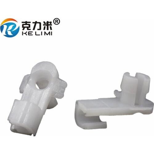 KE LI MI Auto Car Door Lock Rod Clip Fasteners White Nylon