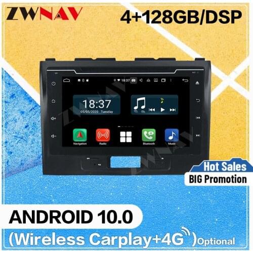 128GB Carplay Android 10.0 Screen Car DVD Player for Suzuki WAGON R 2016 2017 2018 BT GPS Navigation Auto Radio Stereo Head Unit