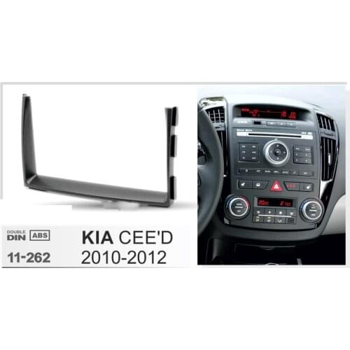 2 Din Car Radio Fascia for KIA CEED 2010-2012 Car DVD Gps Decorative Frame Dash Mount Surround Panel