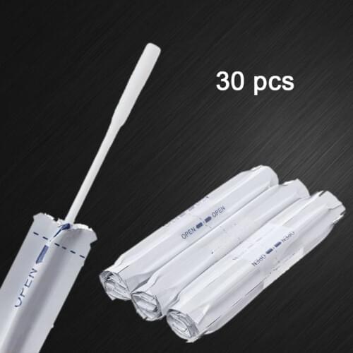 30Pcs/Box Wet Alcohol Cotton Swabs Double Head Cleaning Stick For IQOS 2.4 PLUS LIL/LTN/HEETS/GLO Heater Cigarette Accessories