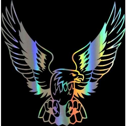 Car Sticker 3D 15.8*16cm Fashion Eagle On Car Funny Wild Animal Stickers and Decals Vinyl Car Styling