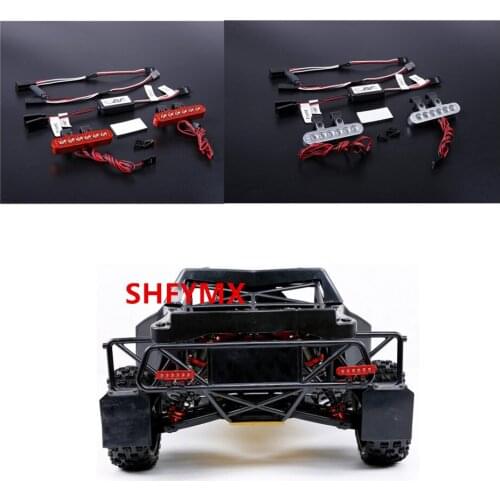 Buggy Rc Nitro Car Chassis CNC Metal Taillights W/ Controller Kits For 1/5 Scale Remote Control Car Losi 5T 5IVE-T LT Gasoline
